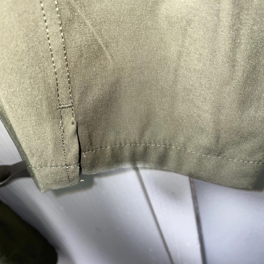Eddie Bauer Womens Green Hiking Ankle Pants Atheltic‎ Wind Thin Medium